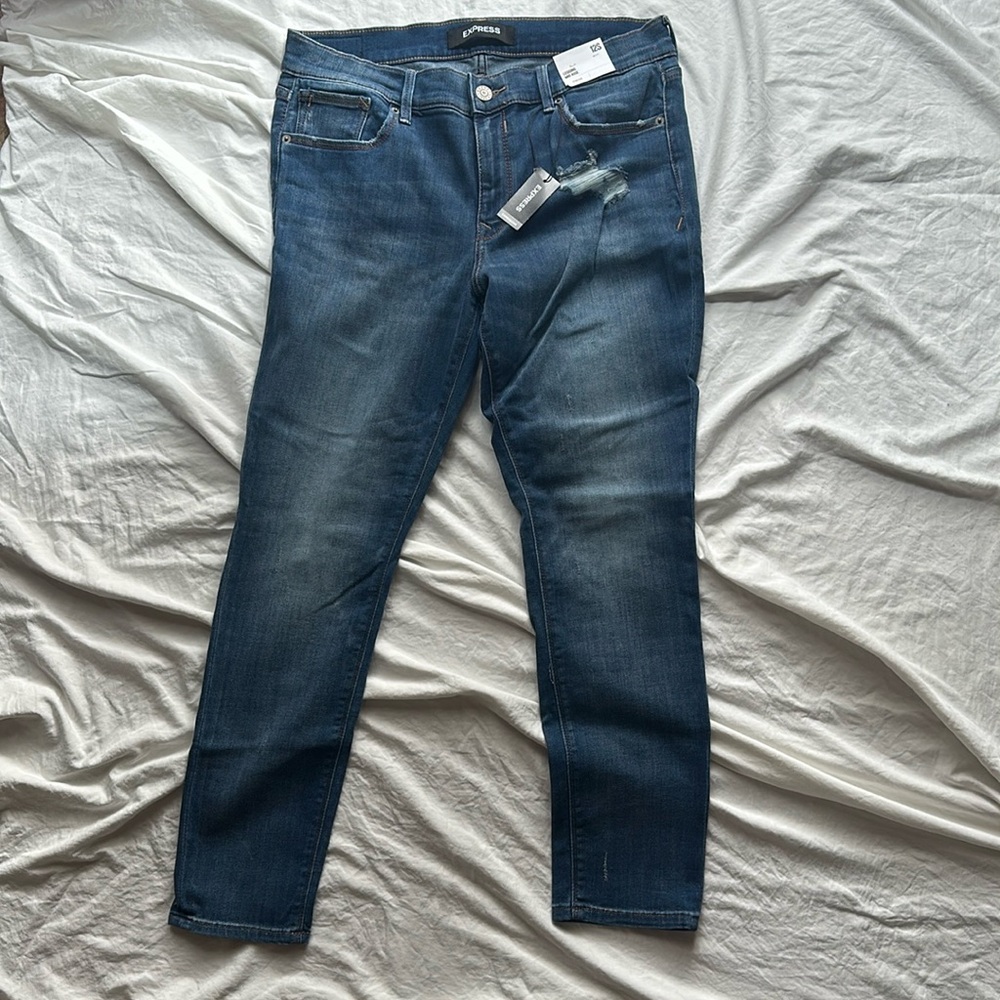 Express Mid-Rise Skinny Jeans